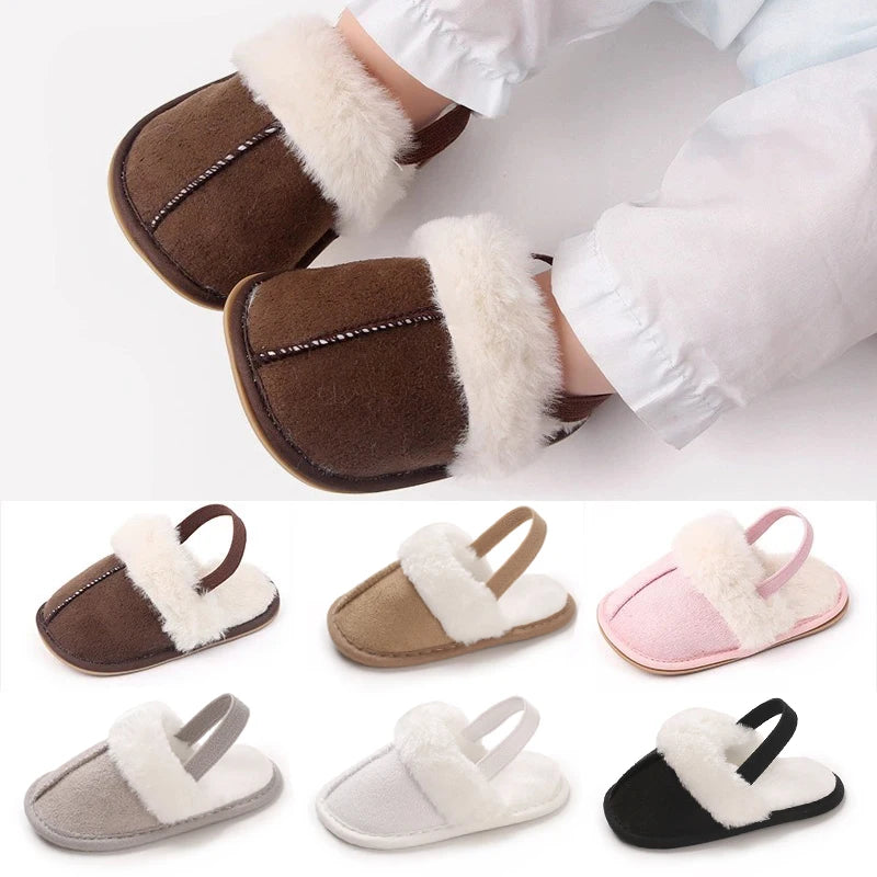 Chic Baby Toddler Fluffy Slippers