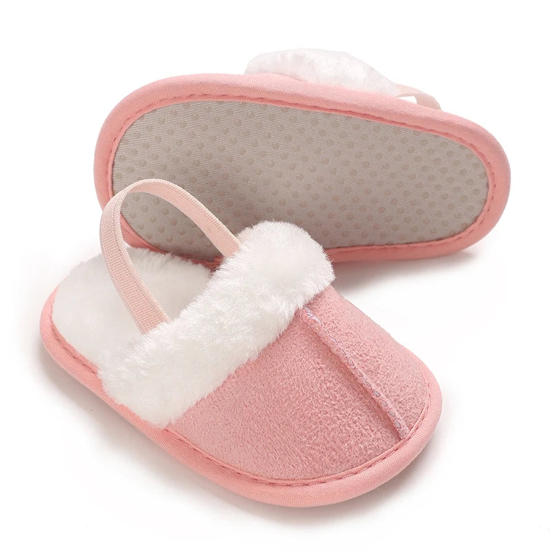 Chic Baby Toddler Fluffy Slippers