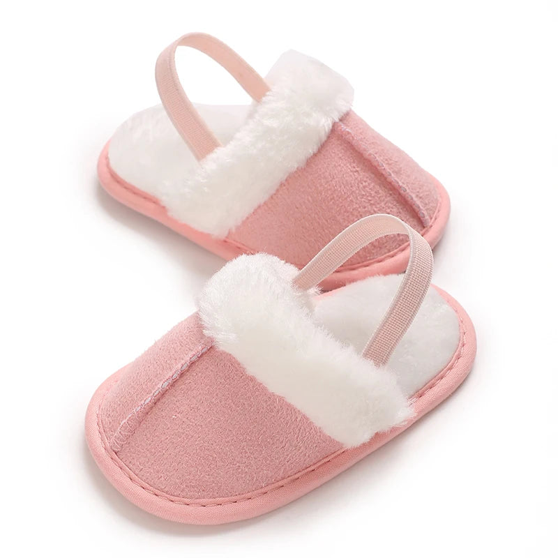 Chic Baby Toddler Fluffy Slippers